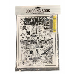 Julia Gash Artwork 8 Page FHSU Coloring Book