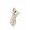 Cream Dasher Knit Holiday Stocking