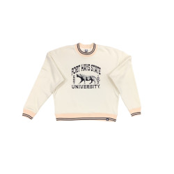 Woman's Outerwear Uscape Striped Rib Crew