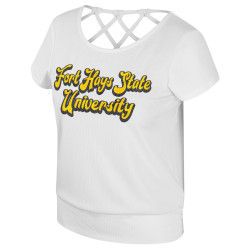 Women's T-shirt Colosseum Ribbed Sparkle