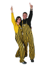 Black & Yellow Adult Game Bibs