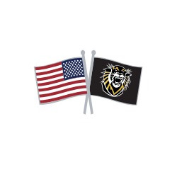 Spirit Lapel Pin, Crossed Flag