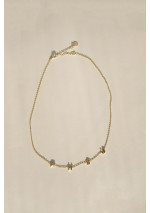 Nickel and Suede Initial Necklace FHSU