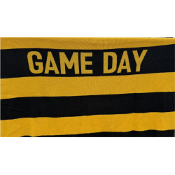 Black & Gold Game Day Throw Blanket