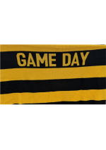 Black & Gold Game Day Throw Blanket