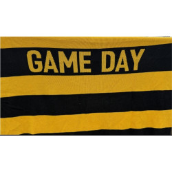 Black & Gold Game Day Throw Blanket