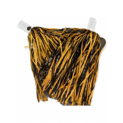 Black & Bright Gold Pom with Ring Tab