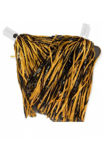 Black & Bright Gold Pom with Ring Tab