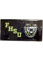 Wincraft License Plate FHSU with Tiger Head